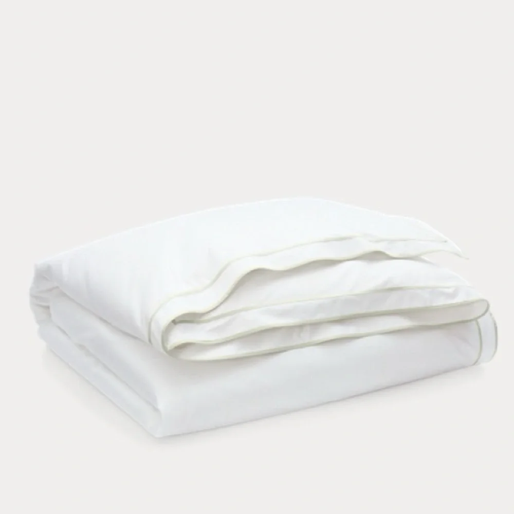 Lauren Ralph Lauren Spencer Sateen Border Duvet Cover WhiteSage, NWT, Full/Queen